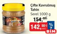 SEREL ÇİFTE KAVRULMUŞ TAHİN 1000 G SEREL ÇİFTE KAVRULMUŞ TAHİN 1000 G
